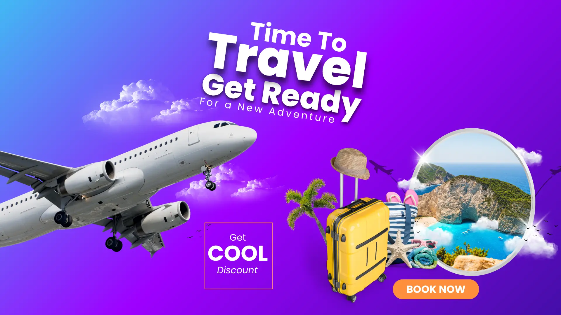 Blue and Yellow Dynamic Travel Promotional Instagram Post (1)